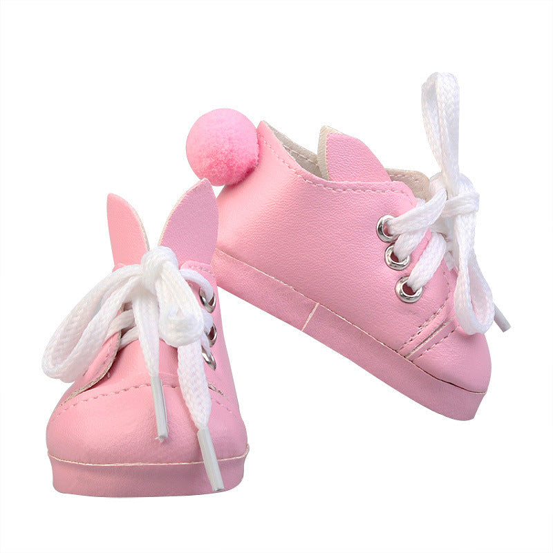 Scarpe da coniglio carine per bambole reborn da 17-18 pollici