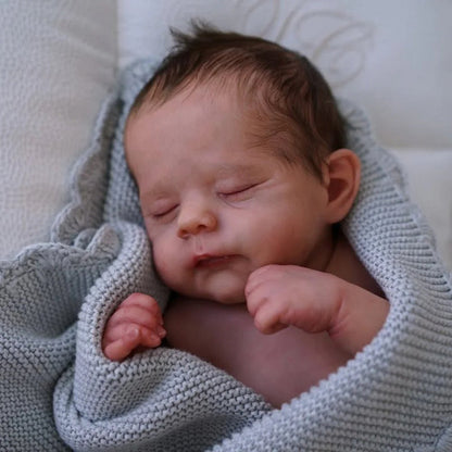 Kit bambola reborn Eric non verniciata con occhi chiusi da 21 pollici