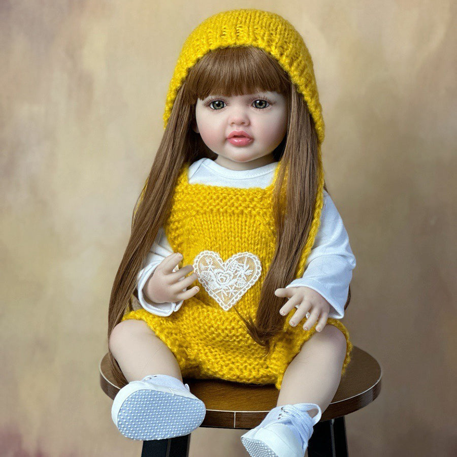 22 pollici occhi aperti capelli lunghi bambola reborn ragazze -Betty
