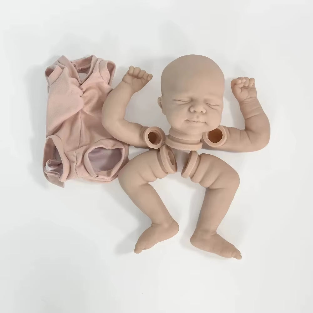 Kit bambola incompiuta da 19 pollici con occhi chiusi Reborn Pascale