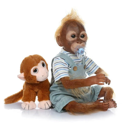 21'' 52CM Handmade Detailed Paint Reborn Baby Monkey