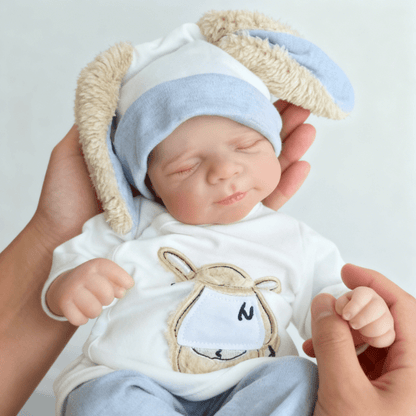 48cm Lifelike Hand-painted Closed Eyes Reborn Newborn Baby Doll Pascale