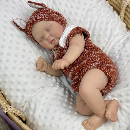 Bambola Reborn da 20 pollici con corpo morbido e pelle 3D che dorme - Peaches