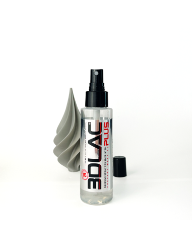 3DLAC PLUS hechtspray 100 ml voor 3D-printen, transparant flesje met verstuiver