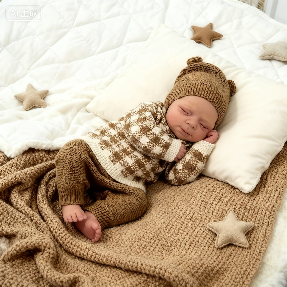 48cm Soft Body Sleeping Reborn Doll Pascale