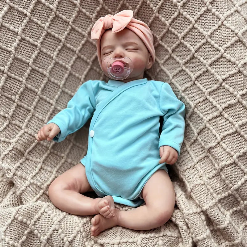 20 pollici dolce Rosalie Reborn Dolls ragazza in abiti blu