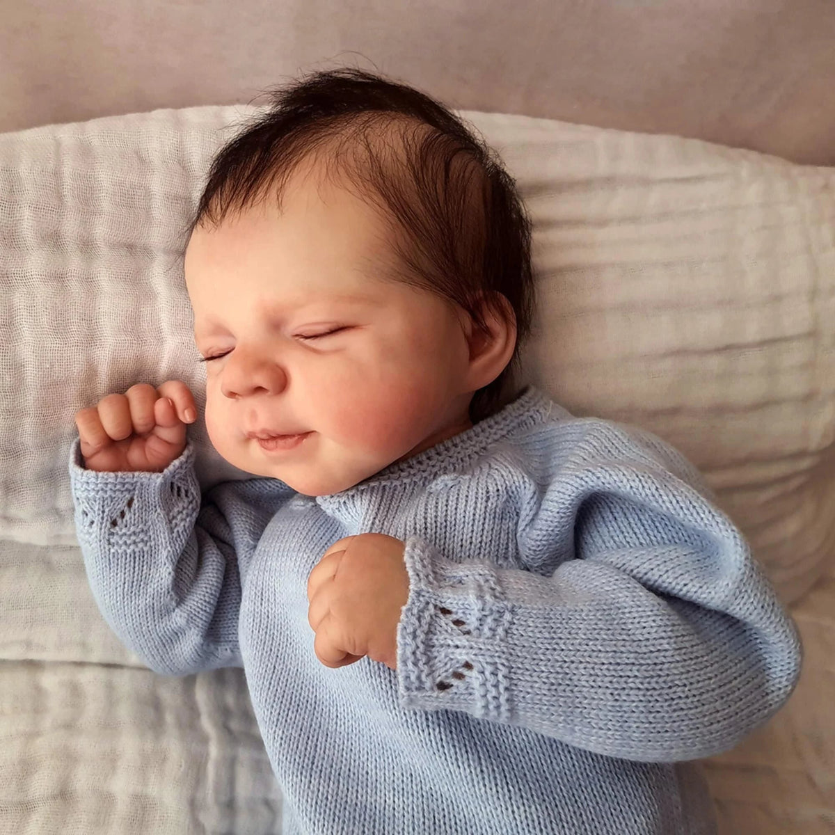 19 inch Alvin Lifelike Close Eyes Reborn Doll-Pascale