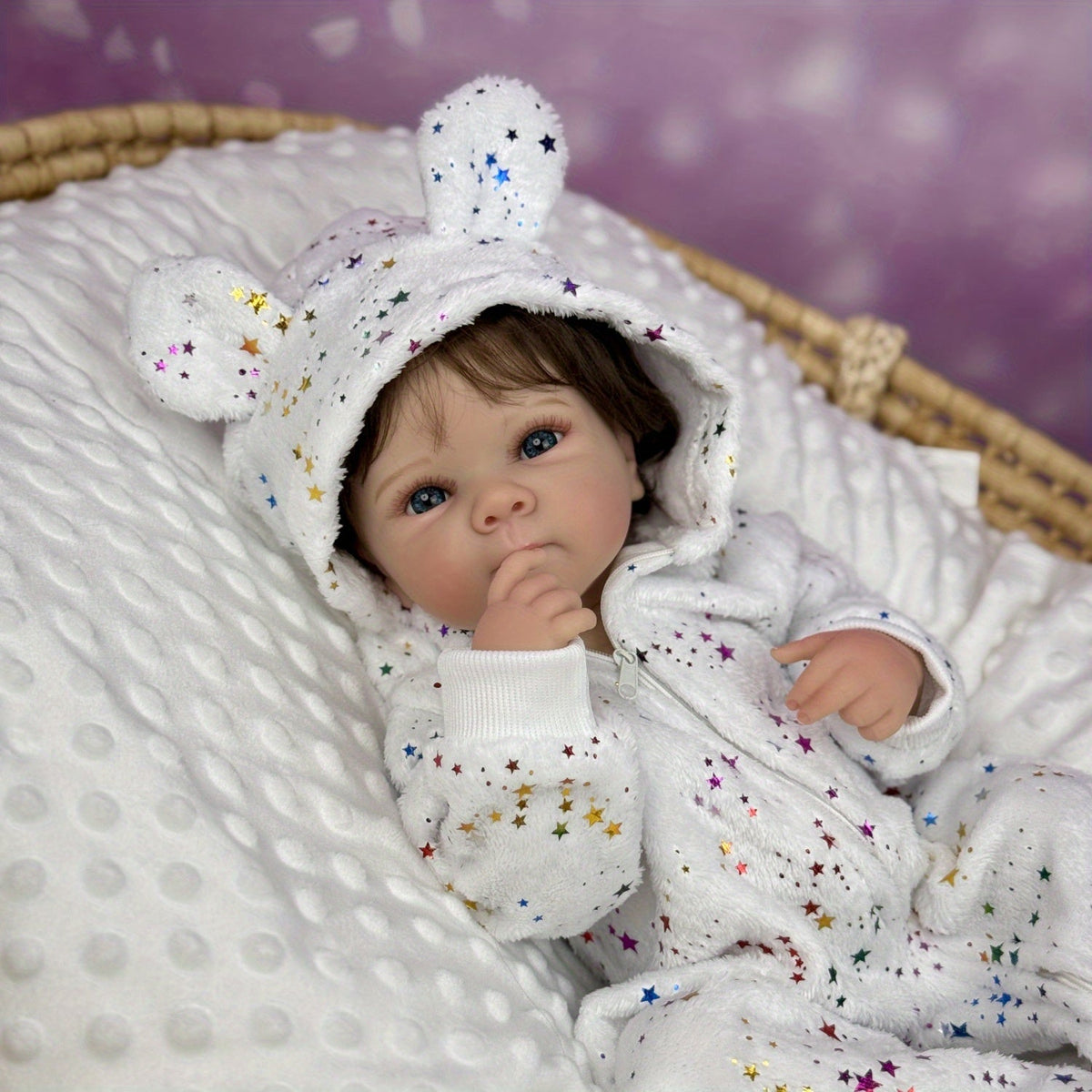 45cm Lifelike Vinyl Body Short Hair Bettie Reborn Baby Girl