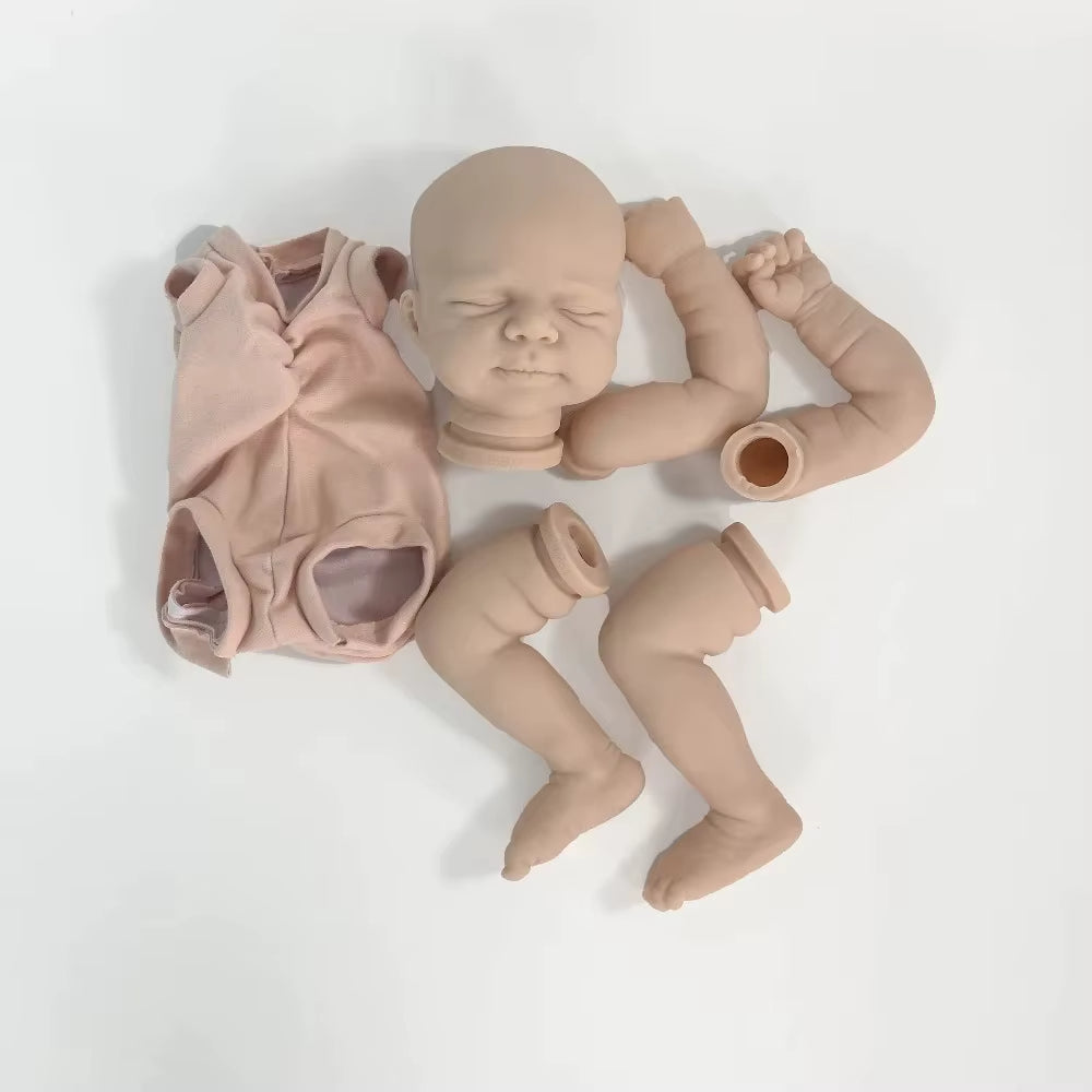 Kit bambola incompiuta da 19 pollici con occhi chiusi Reborn Pascale