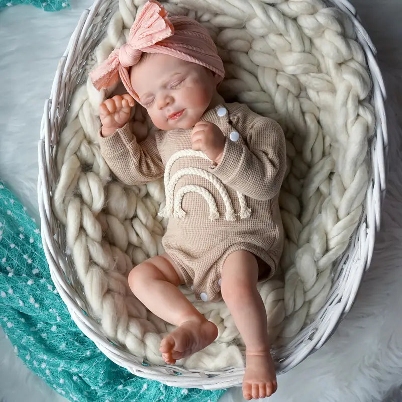 Bambola Reborn Realistica Sheila da 19 pollici che dorme - Pascale