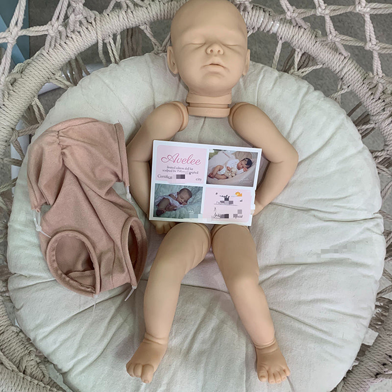 Avelee Occhi chiusi Kit bambola rinata da 20 pollici