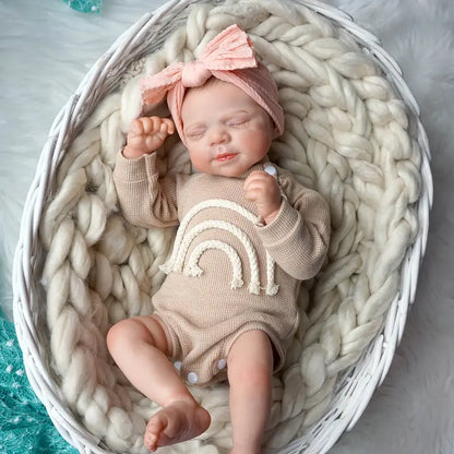 Bambola Reborn Realistica Sheila da 19 pollici che dorme - Pascale