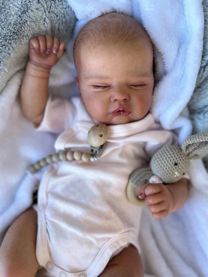 Amelia 19 Inch Lifelike Close Eyes Reborn Dolls-Quinbee