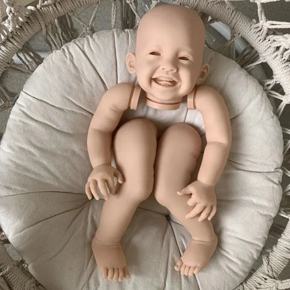 Kit per bambola reborn Mila Occhi aperti Smile da 24 pollici non verniciata