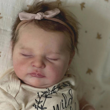 Bambola Reborn Hedy da 20 pollici con occhi chiusi - Laura