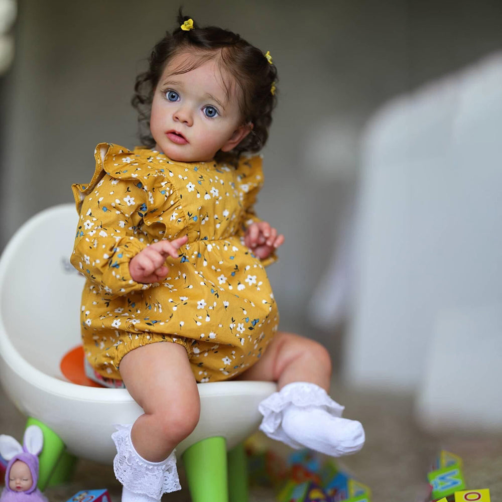 Bambole Reborn realistiche Lena da 22 pollici/55 cm con occhi aperti-Missy