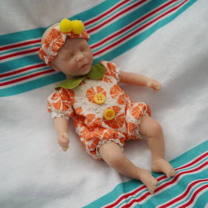 6 pollici occhi chiusi Mini Bambola Reborn ragazzo/ragazza-Darren