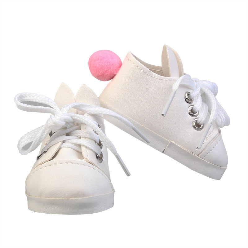 Scarpe da coniglio carine per bambole reborn da 17-18 pollici