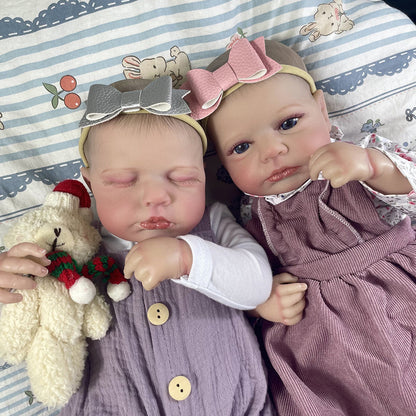 20 pollici realistiche bambole reborn gemelle sorelle-Loulou