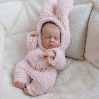 Bambola Reborn Mini realistica da 30 cm ragazza addormentata - Loulou
