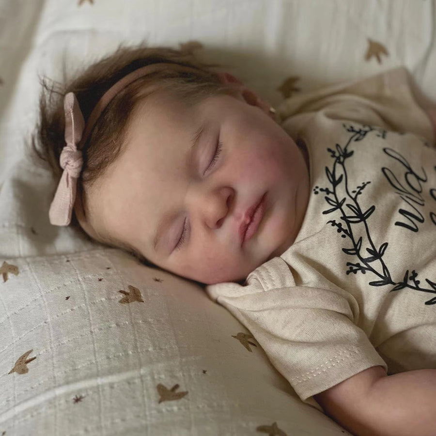 Bambola Reborn Hedy da 20 pollici con occhi chiusi - Laura