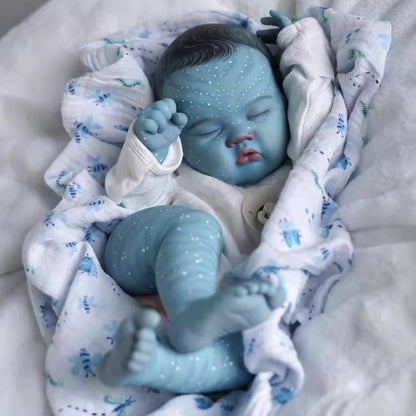 Bambola Reborn Avatar-Ashia da 21 pollici con occhi chiusi