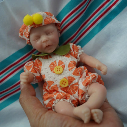 6 pollici occhi chiusi Mini Bambola Reborn ragazzo/ragazza-Darren