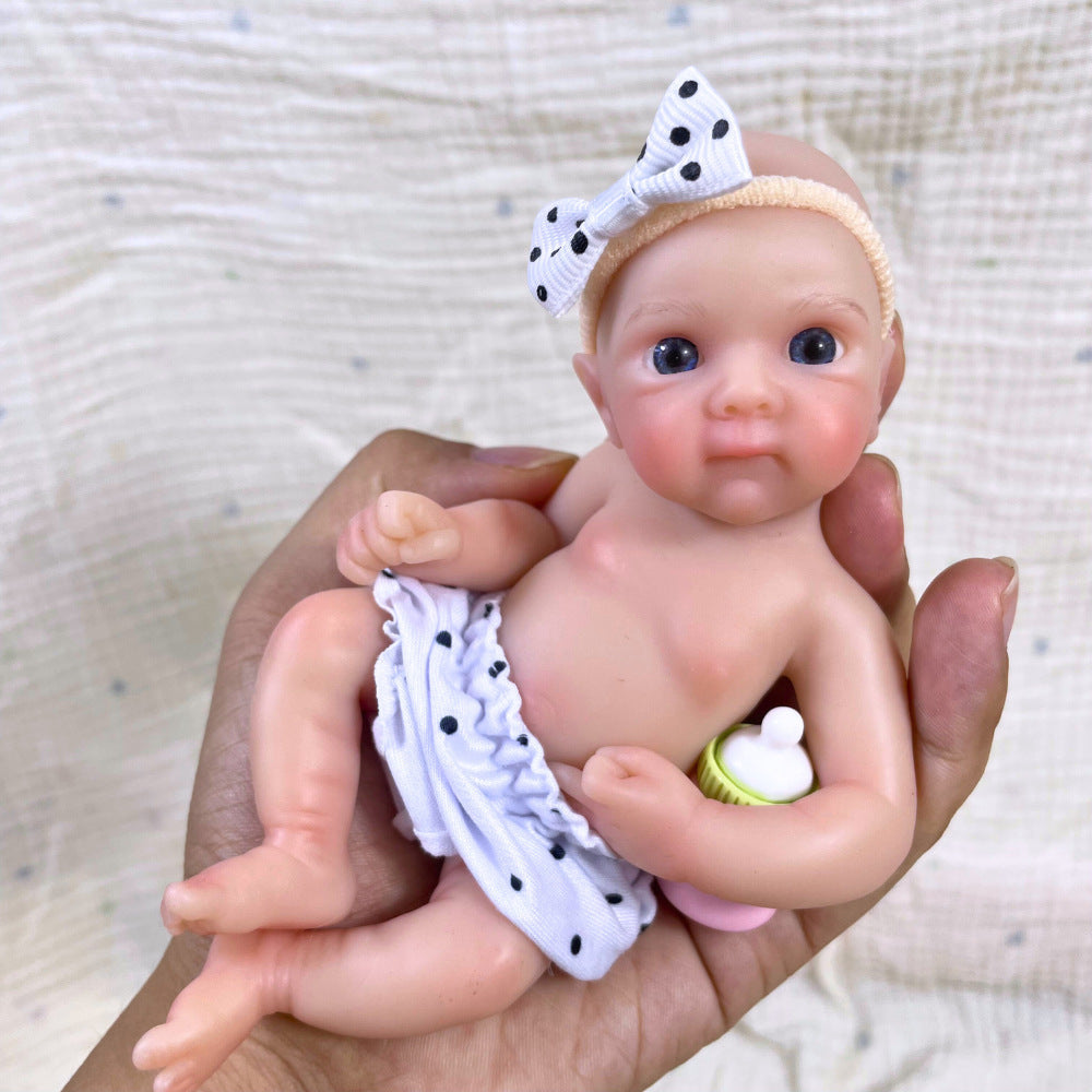 Bambola Reborn in Mini Silicone con Occhi Azzurri da 6 pollici - Bettie