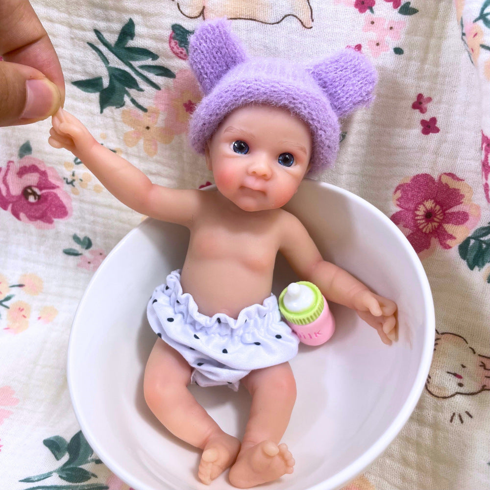 Bambola Reborn in Mini Silicone con Occhi Azzurri da 6 pollici - Bettie
