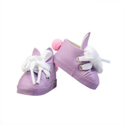 Scarpe da coniglio carine per bambole reborn da 17-18 pollici