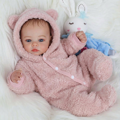 48cm Blue Eyes Reborn Baby Meadow In Plush clothes