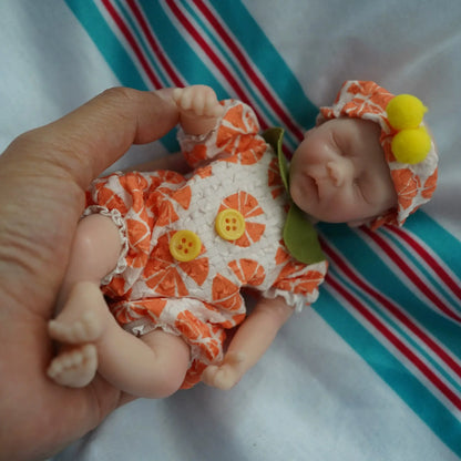 6 pollici occhi chiusi Mini Bambola Reborn ragazzo/ragazza-Darren