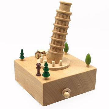Torre Pendente Di Pisa Carillon In Legno: Castello Nel Cielo
