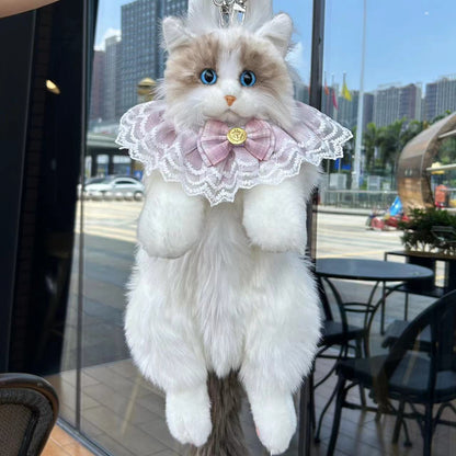 Simulazione realistica carina Ragdoll Cat Zaino di peluche