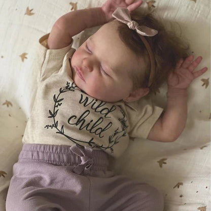 Bambola Reborn Hedy da 20 pollici con occhi chiusi - Laura