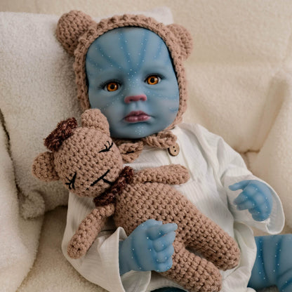 Avatar del bambino rinato Loulou con gli occhi aperti da 19 pollici