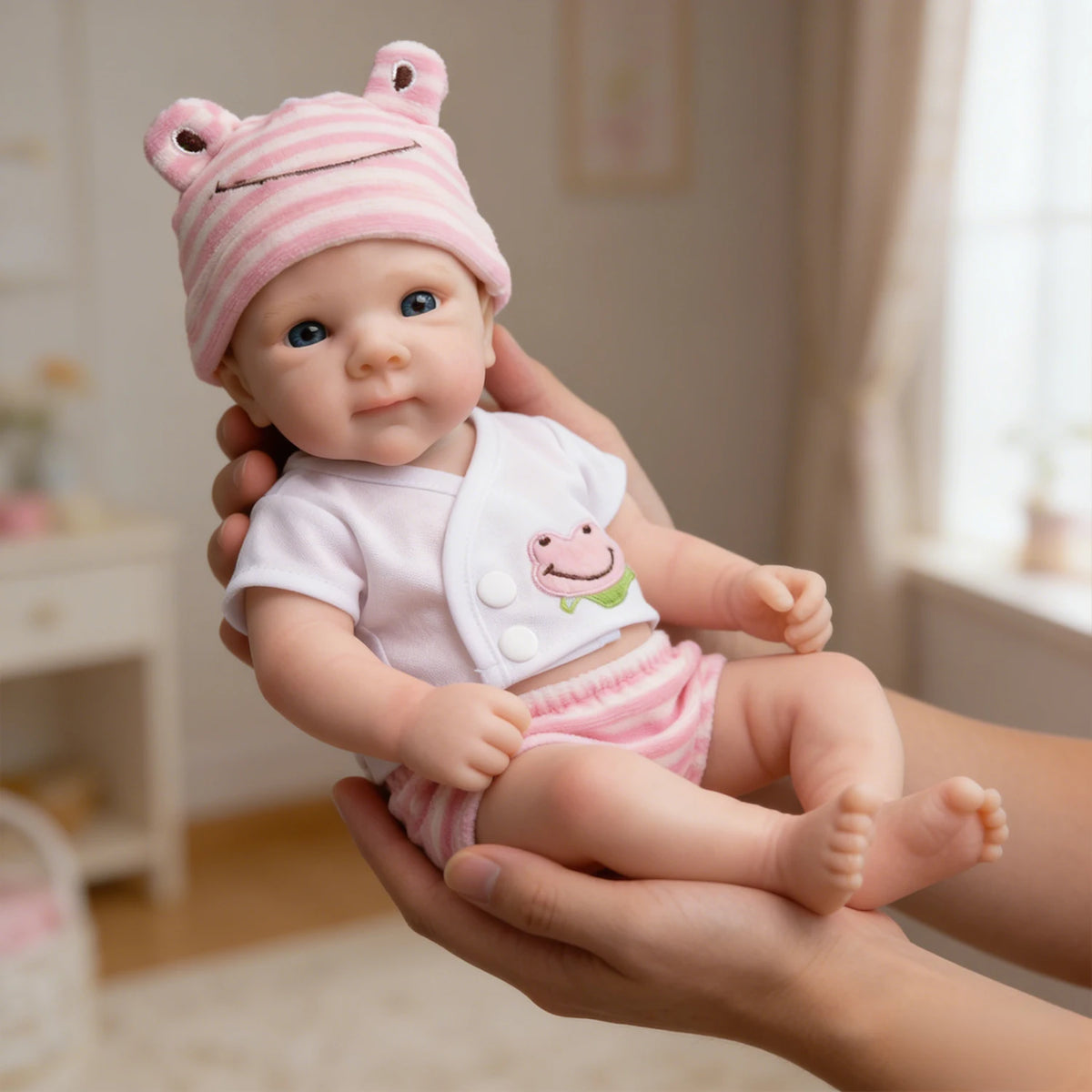 Bambina rinata Bettie in silicone da 30 cm con abiti rosa