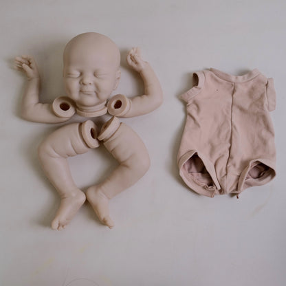 Kit per bambola reborn Olivia da 19 pollici occhi chiusi non verniciati