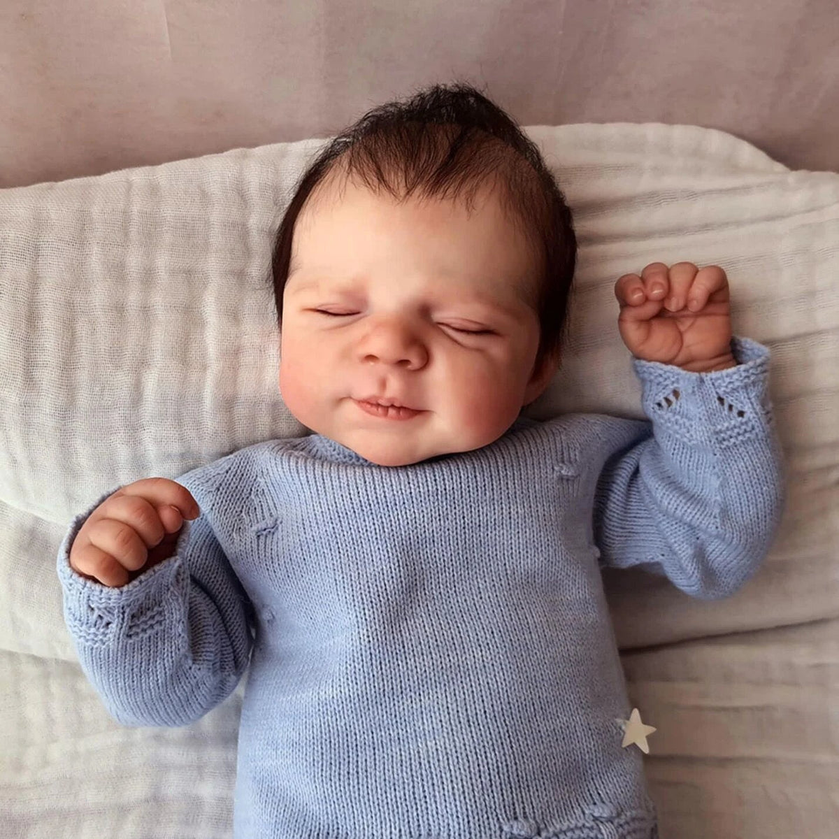 19 inch Alvin Lifelike Close Eyes Reborn Doll-Pascale