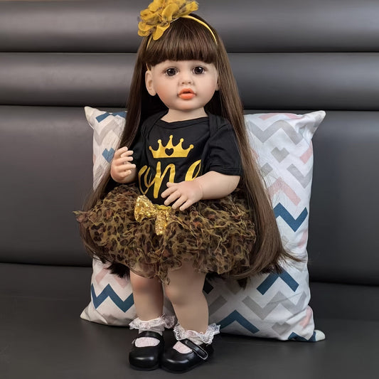 22 pollici occhi aperti capelli lunghi bambola reborn ragazze -Betty
