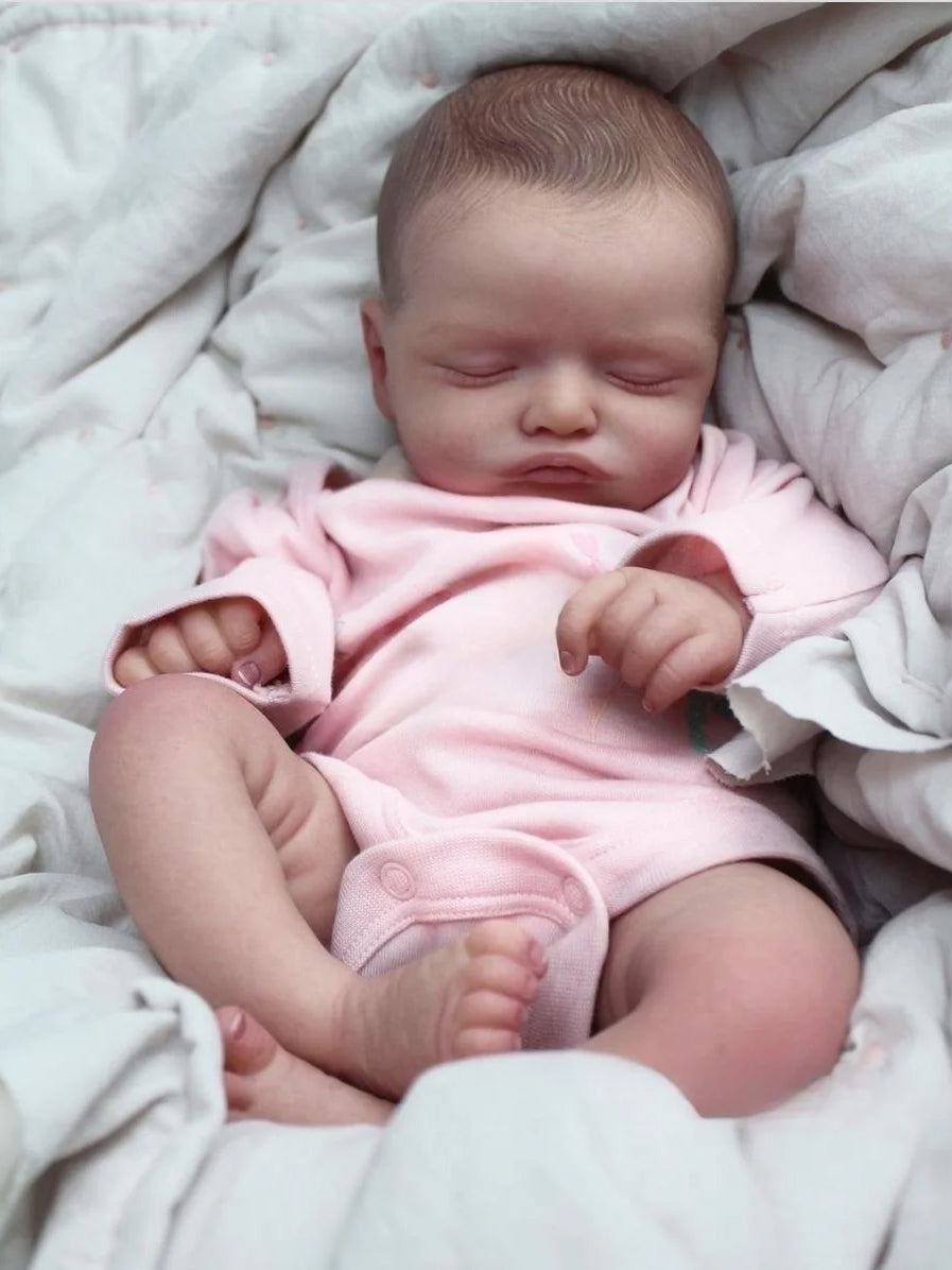 20 pollici dolce Rosalie Reborn Bambole ragazza in abiti rosa