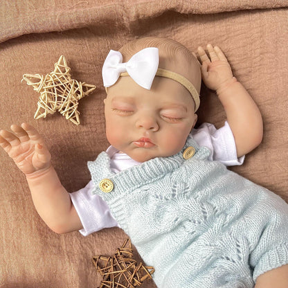 18 Inches Realistic Soft Body Closed Eyes Irys Reborn Doll
