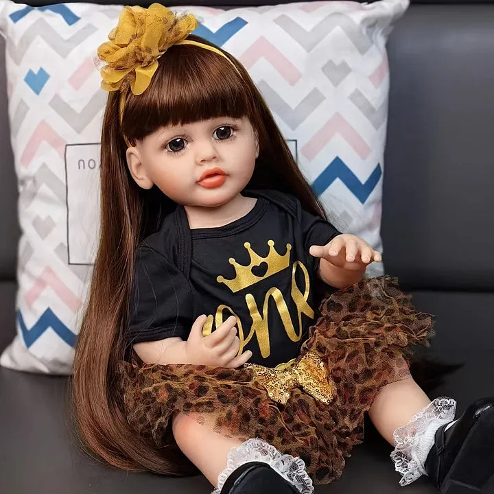 22 pollici occhi aperti capelli lunghi bambola reborn ragazze -Betty