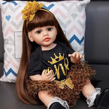 22 pollici occhi aperti capelli lunghi bambola reborn ragazze -Betty