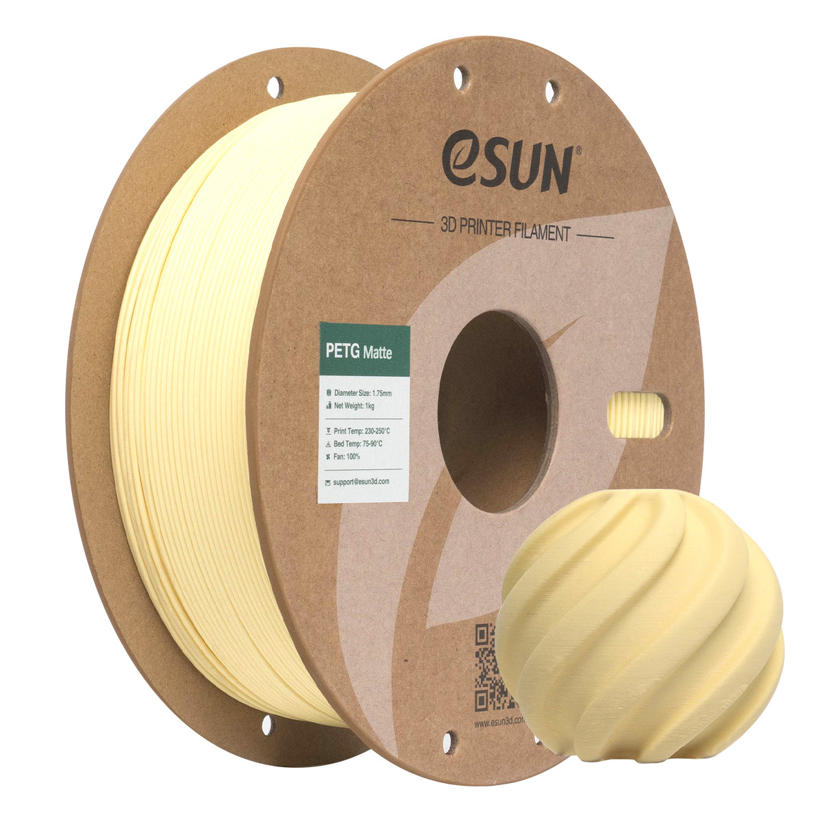 Filament PETG mat amandelgeel | eSUN