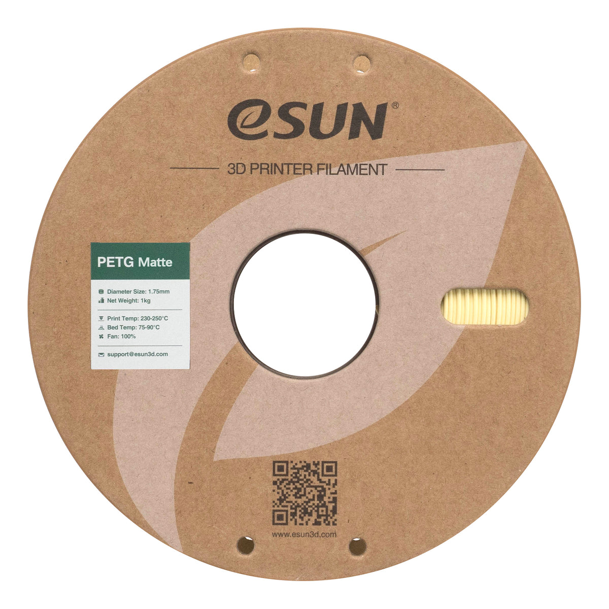 Filament PETG mat amandelgeel | eSUN