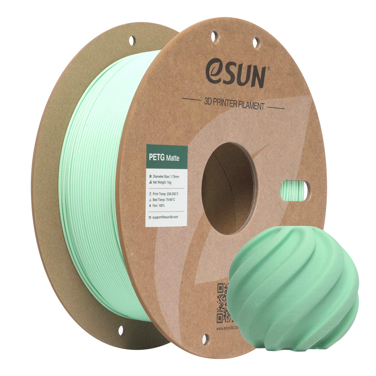 Filament PETG mat mintgroen | eSUN