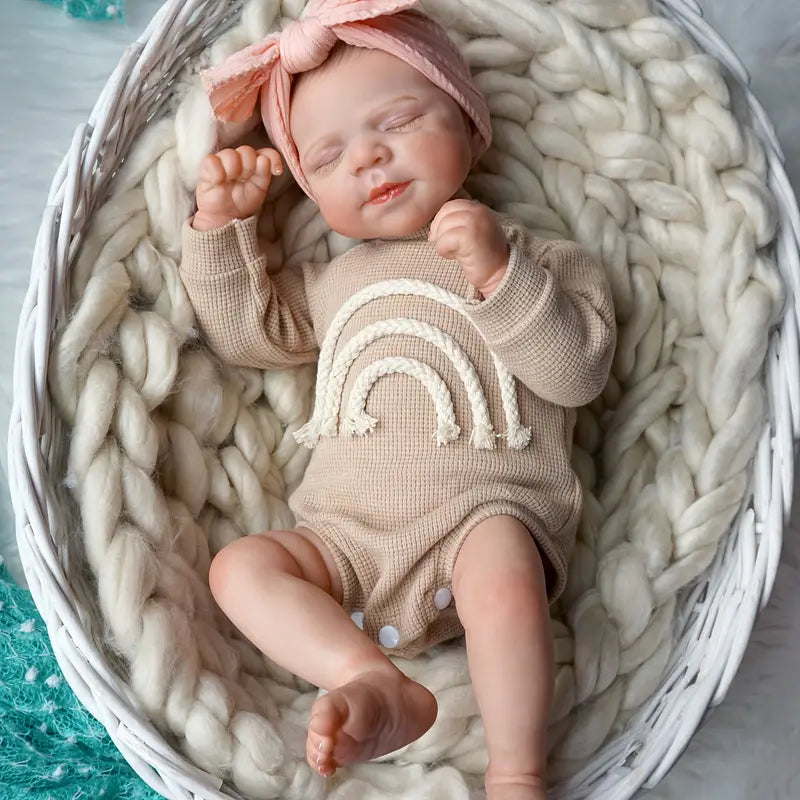 Bambola Reborn Realistica Sheila da 19 pollici che dorme - Pascale