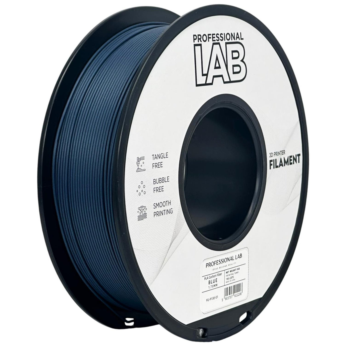 Spoel filament PLA-CF blauw, Prof. Lab, 1,75 mm