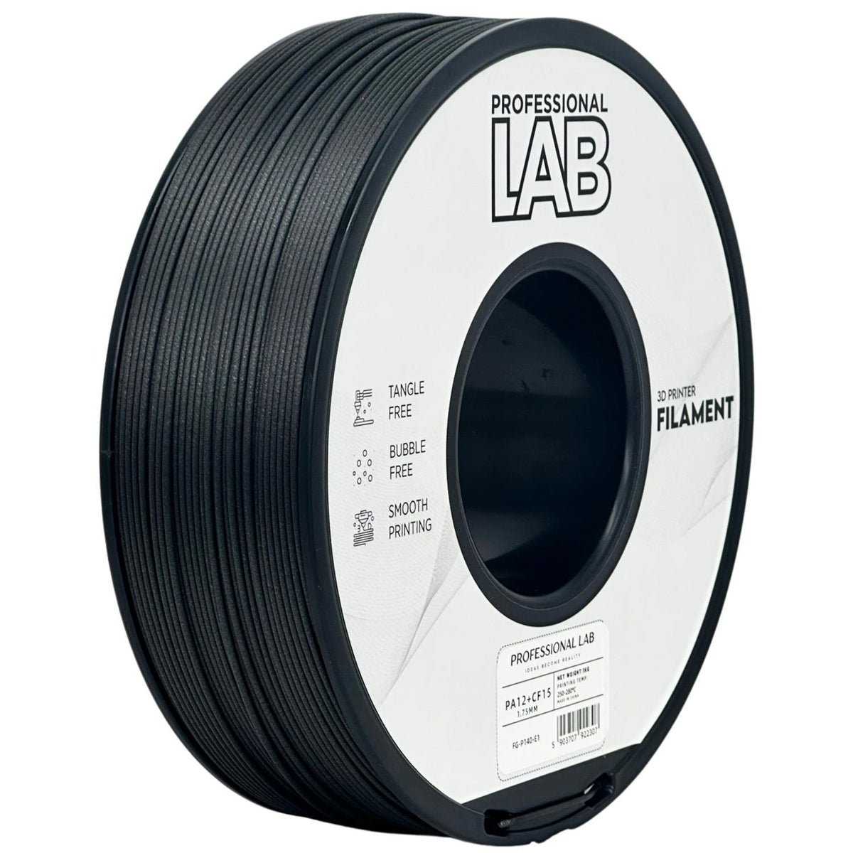 Spoel PA12-CF15-filament, Prof. Lab, 1,75 mm